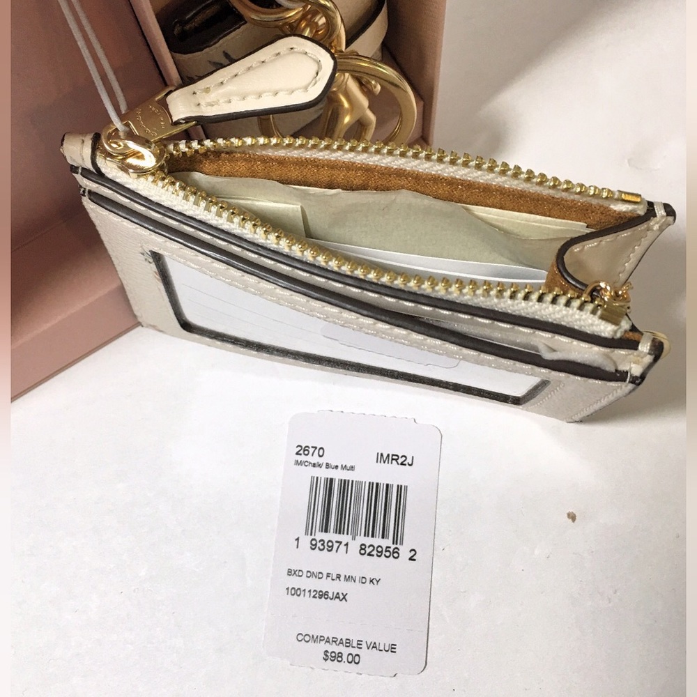 Coach Photo & Mini ID Wallet Keychain Bag Charms - Picture 5 of 8